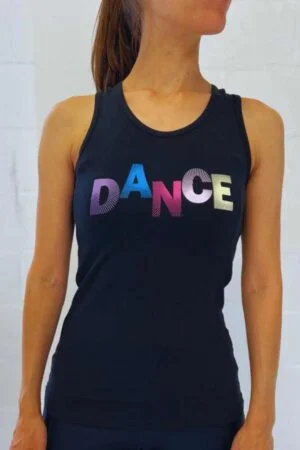 Top Papillon Dance Opdruk Roze Blauw